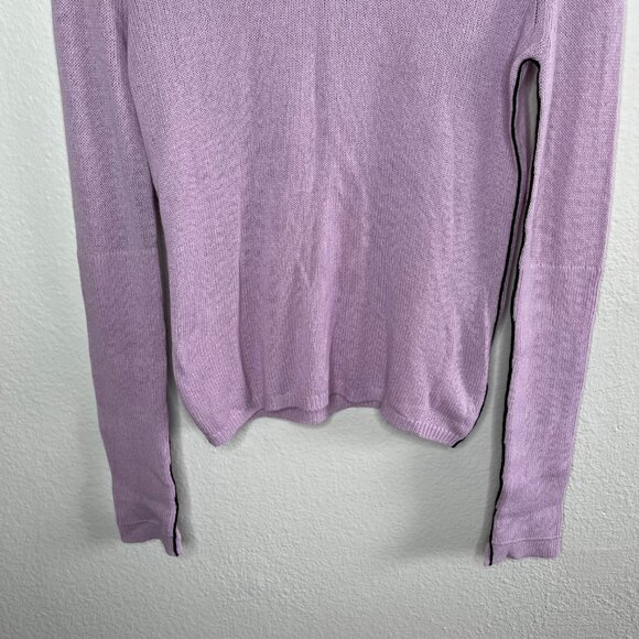 Maria McManus Lavender Purple Recycled Cashmere Blend Mockneck Sweater M - Picture 5 of 10